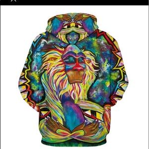 MEDITATING RAFIKi LION KiNG HOODIE